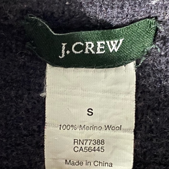 J. Crew Merino Wool Peacoat - Size Small, Charcoal Black - Picture 3 of 9